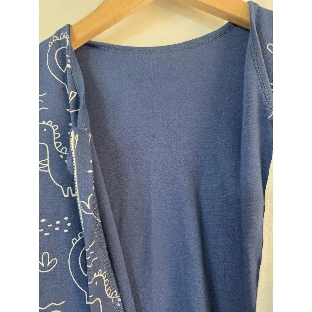 Baby Toddler Sleep Sack 0.5 TOG Blue Dinosaur Cotton 2-Way Zipper XL 2T New